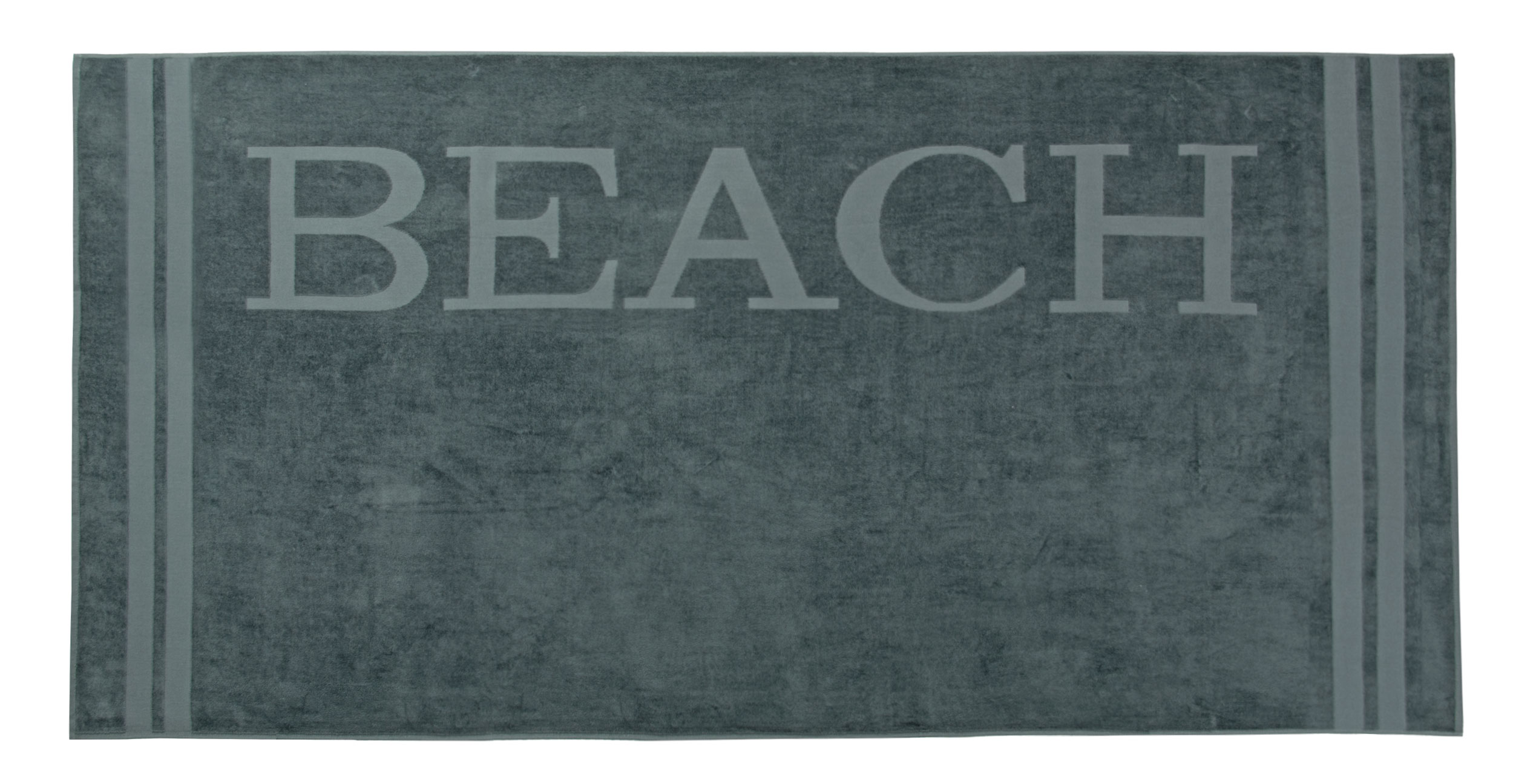 Strandlaken groß aus 100% Baumwolle, 100x200 cm, grau