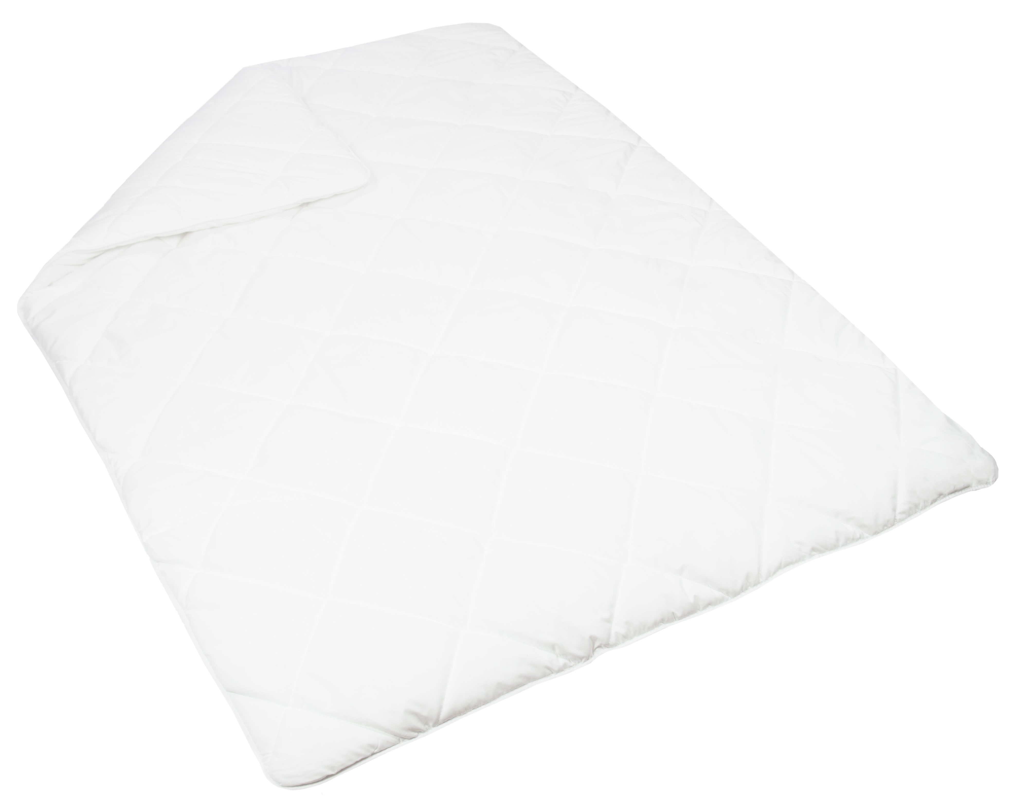 Bettdecke 135x200 cm, 100% Polyester, weiß