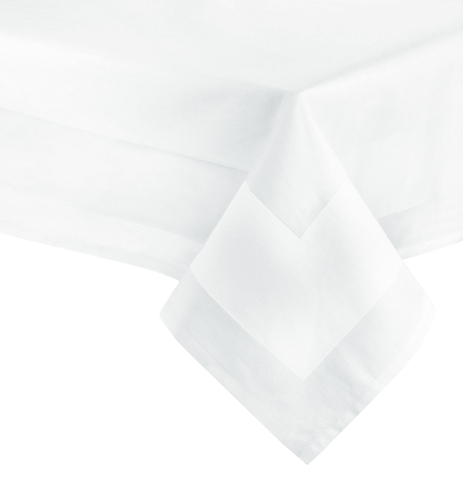 Tischdecke 130x220 cm, 100 % Baumwolle, weiß