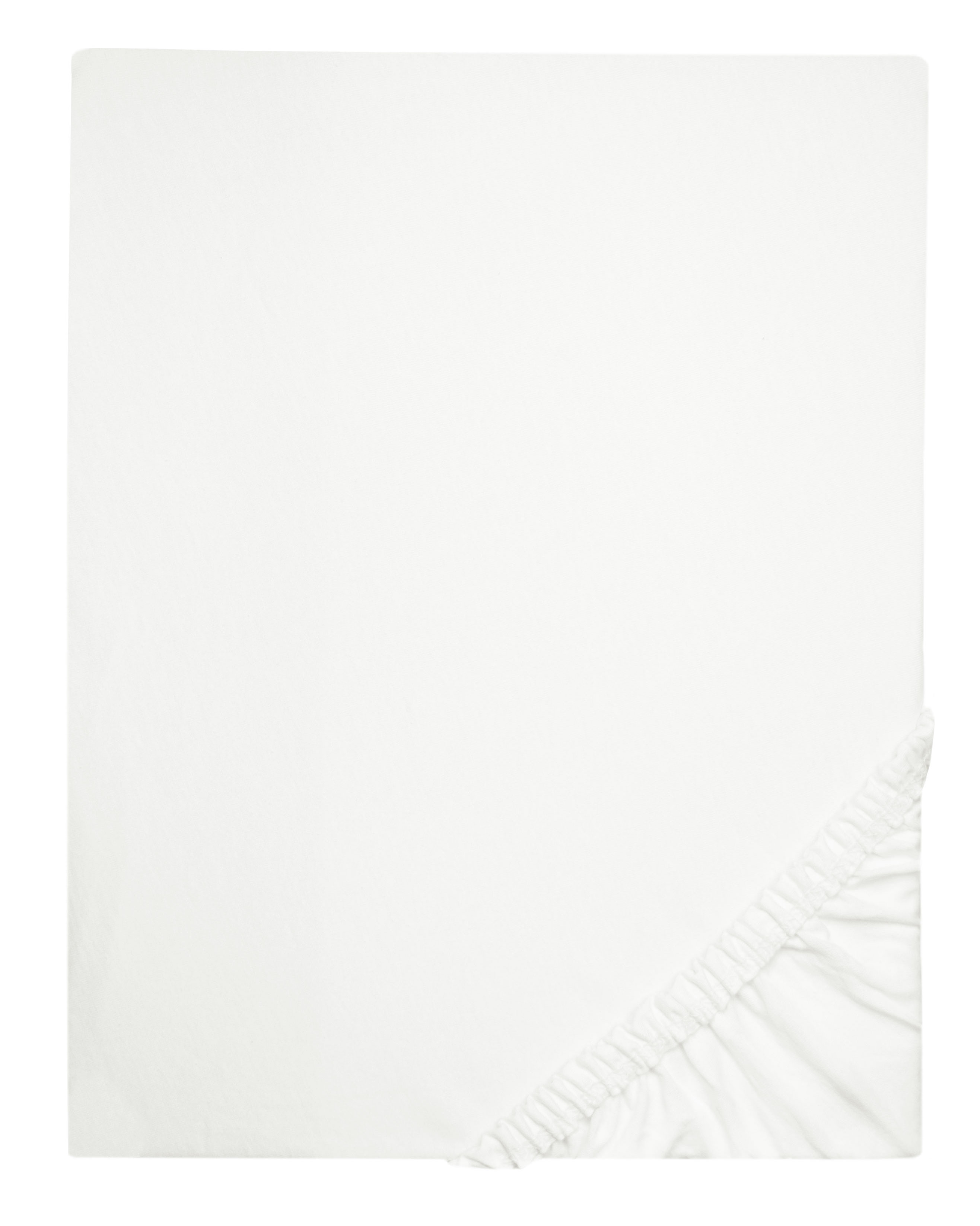 Spannbettlaken 95% Baumwolle, 100x200 cm, weiß